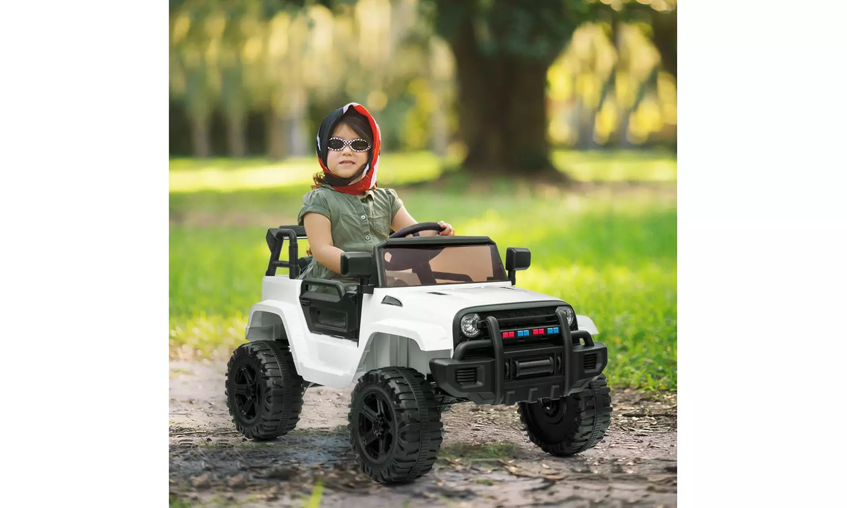 12V Kids Ride On Car w/ Remote Control, 3 Speeds, LED Headlights,MP3 Player - Primary Image