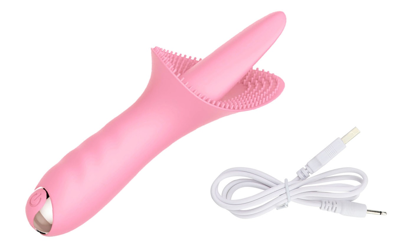 Licking Tongue Vibrator G-Spot Nipple Clitor Stimulator Sexy Toy