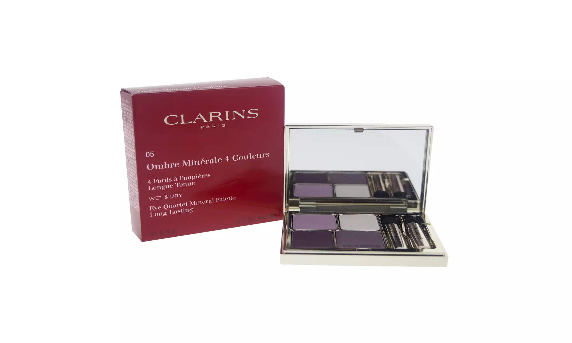 Clarins Eye Quartet Mineral Palette - # 05 Violet - 0.2 oz Eyeshadow - Primary Image
