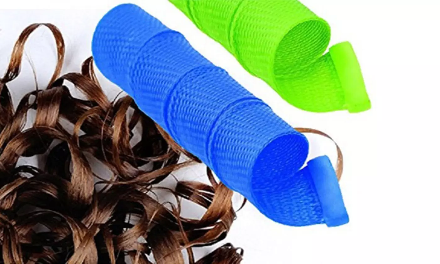 Spiral Hair Curlers For Long Hair - Mesh Hair Curlers - Second Medium