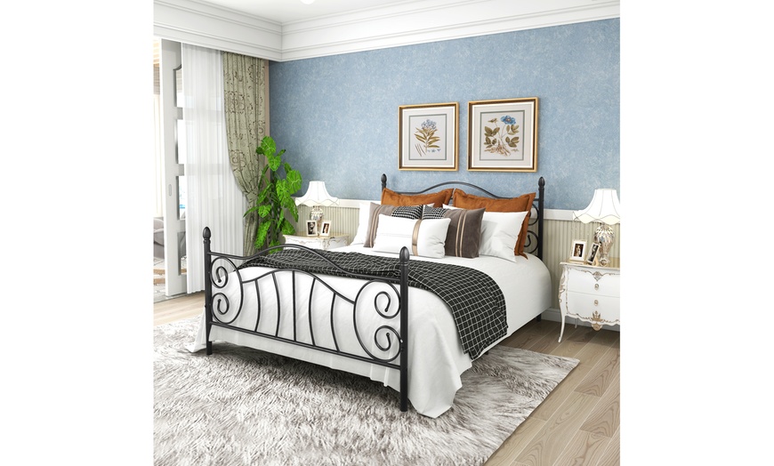 groupon queen bed frame