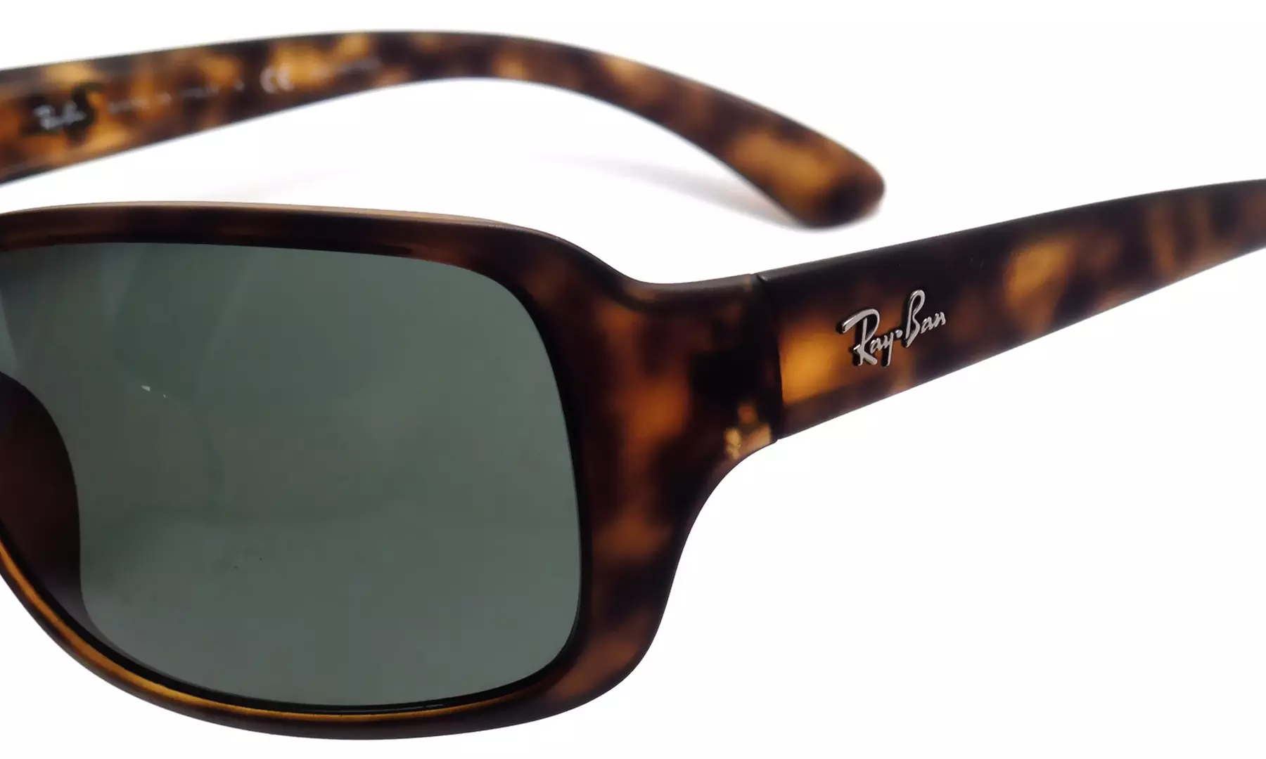 Ray Ban RB4068 Sunglasses With Tortoise Frame & Classic Green Polarized Lenses - Second Medium