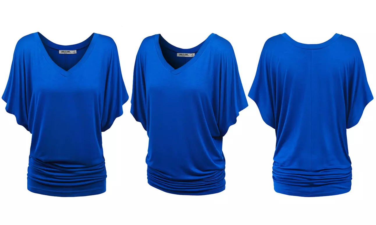 Women's Dolman Top S-3X  by Made by Johnny Plus Size 