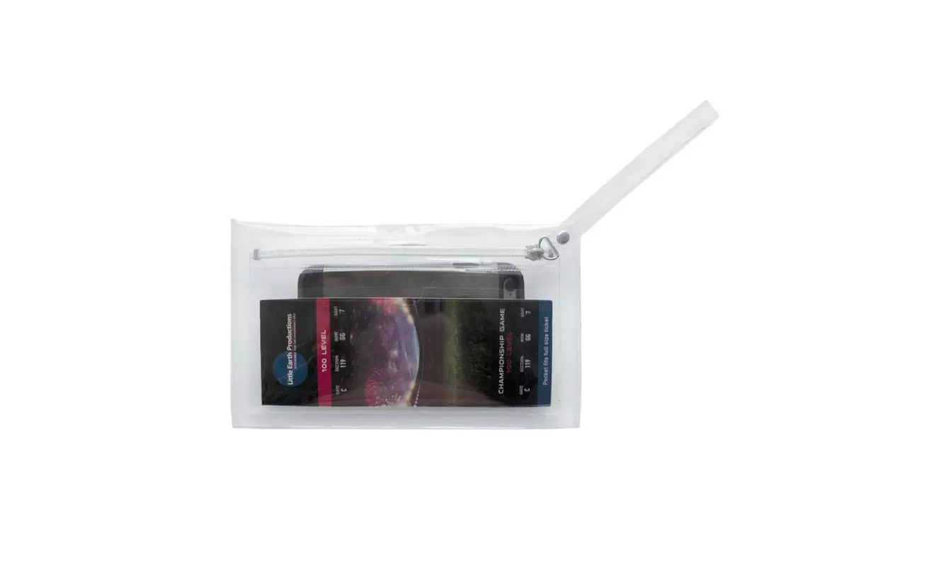 Little Earth NFL Stadium Approved Clear Ticket Satchel - Primary Image