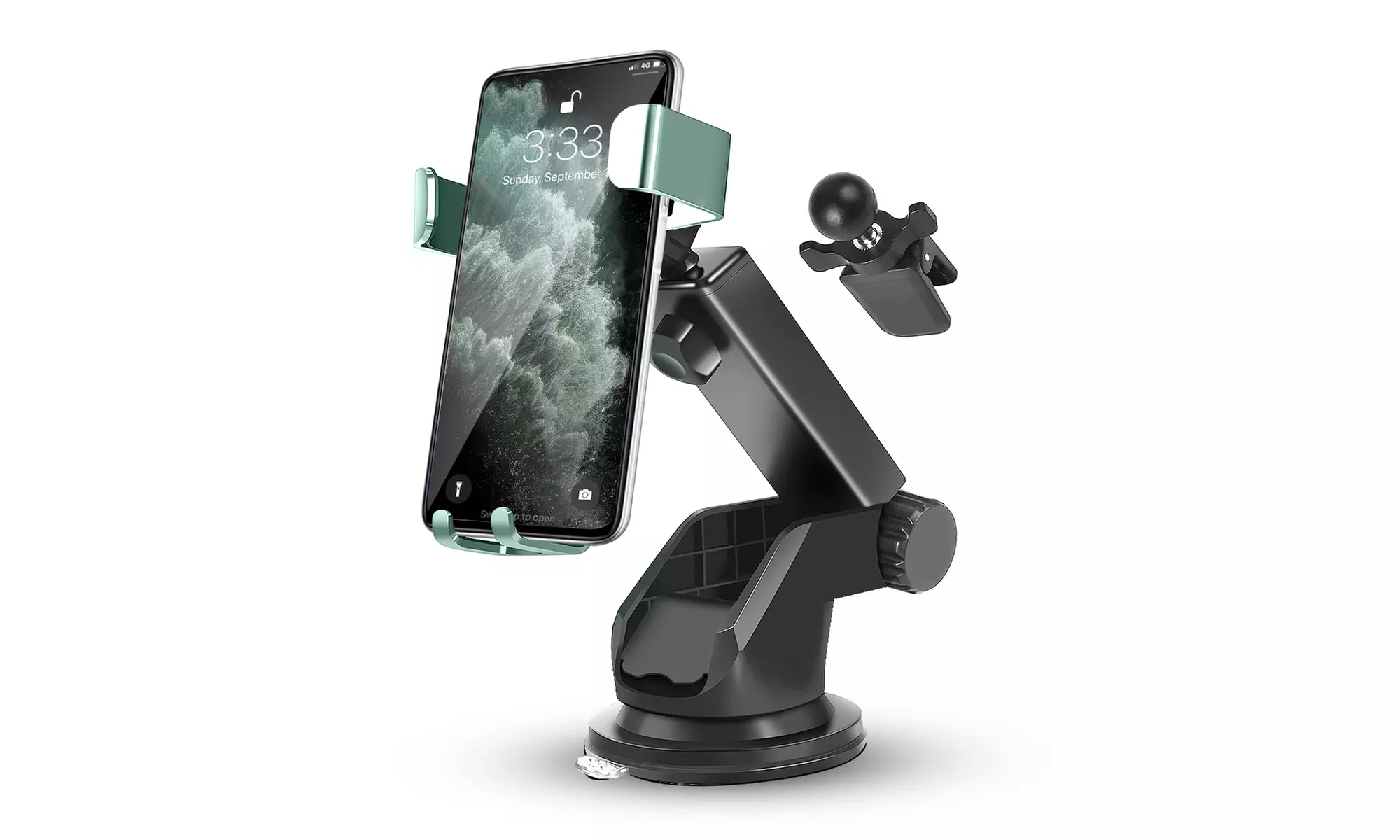 Car Phone Mount Easy Clamp Universal Dashboard Vent Windshield Phone Holder - Second Medium