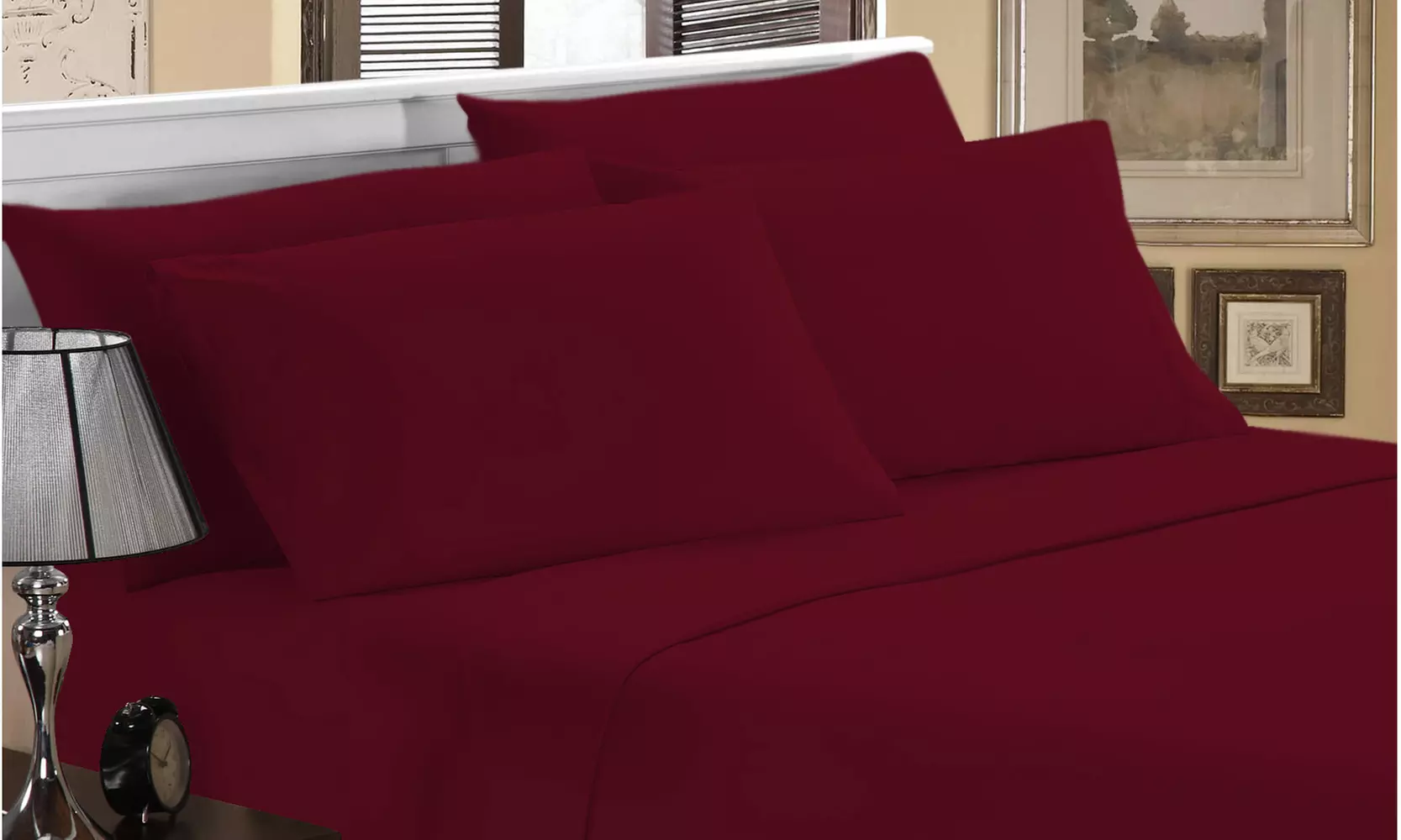 Luxury Home 1800 Series Super Soft Bamboo-Blend Sheet Set (6-Piece)