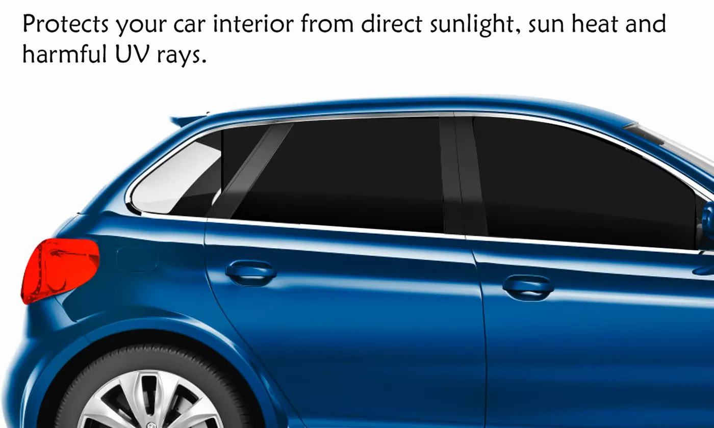 4 Pack Magnetic Car Side Window Sun Shades Priavcy Blinds Blackout Curtains 