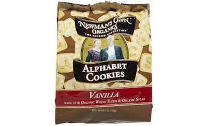 Organic Alphabet Vanilla Cookies ( 6 - 7 oz bags )