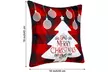Jetec 4 Pieces Christmas Decorative Pillow Cover Pillow Case - Second Medium