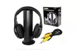 Hot 5 in 1 Hi-Fi Wireless Headphones Stereo Earphone Headset For TV DVD MP3 PC - Second Medium