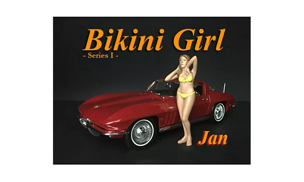 Jan Bikini Calendar Girl Figure for Scale Models by American Diorama - Primary Image