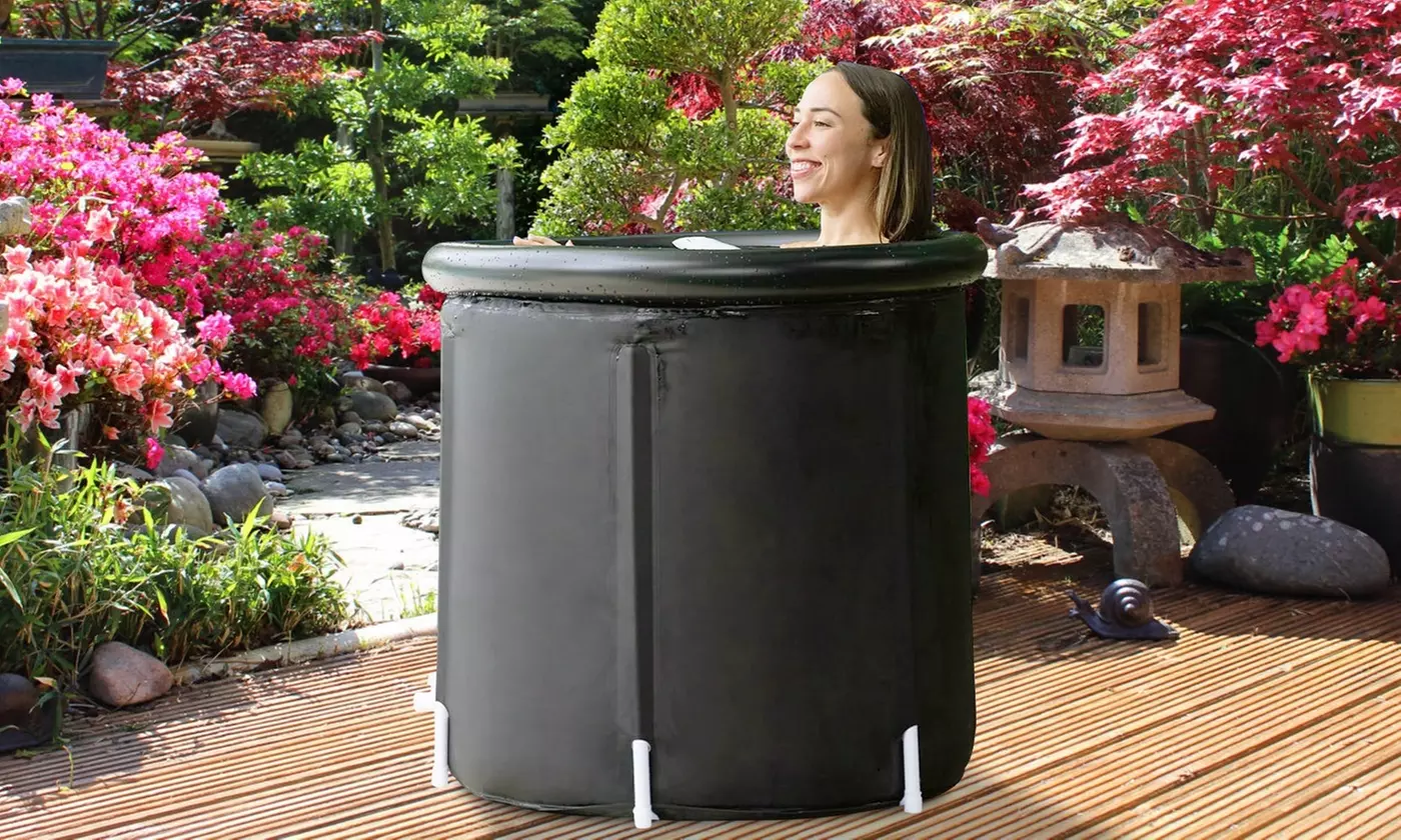 NewHome 97 Gal Cold Plunge Ice Bath Tub Cold Water Recovery & Therapy Tub