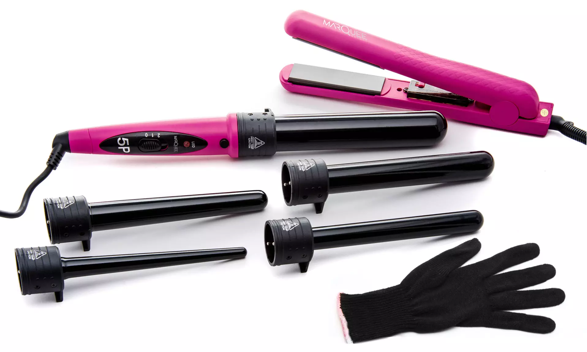Marquee Deluxe 8-Piece Interchangeable Flat Iron and Curling Iron Set  - Second Medium
