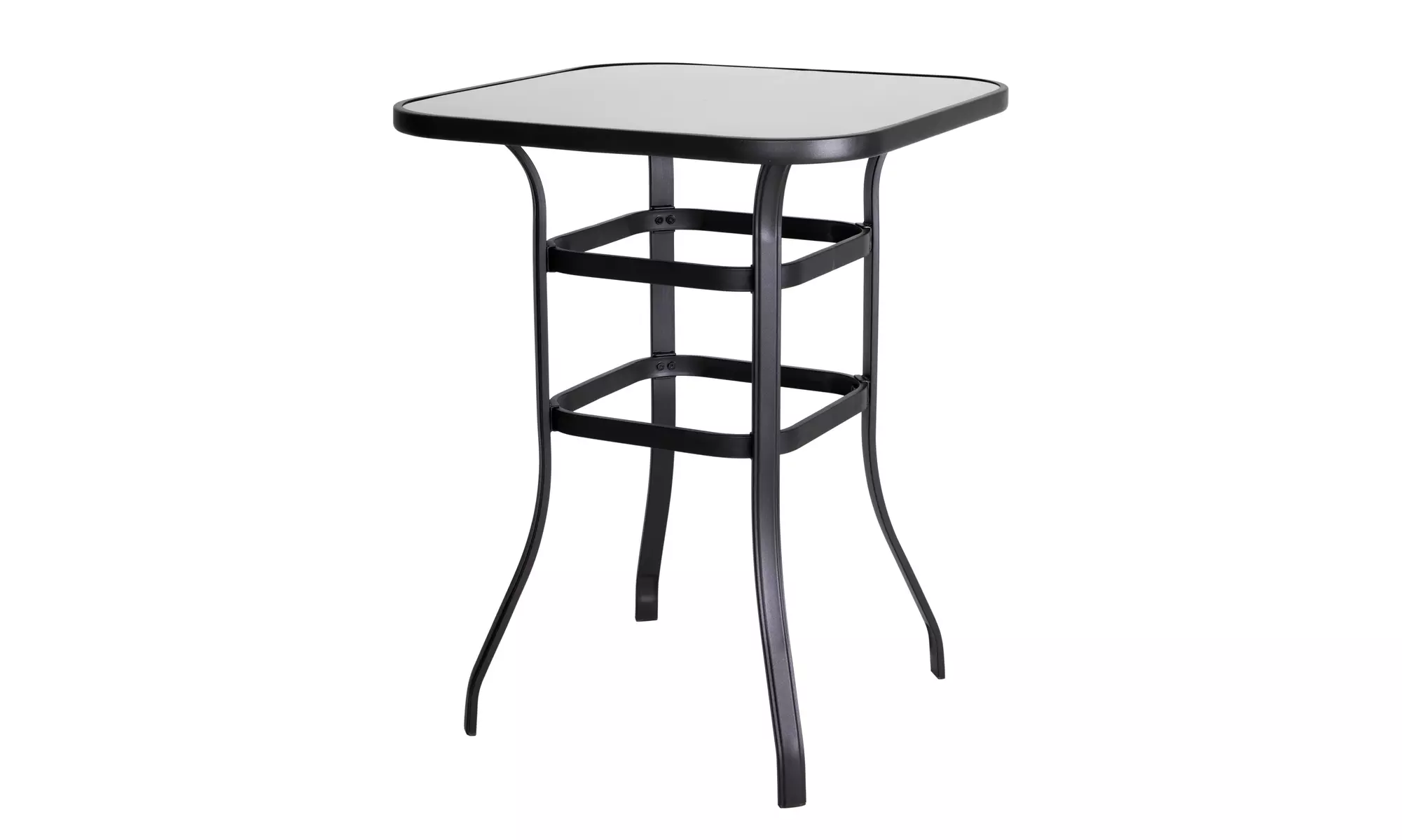 Patio Bar Table 32 Inch Bar Height Bistro Table With Tempered Glass Table Top - Primary Image
