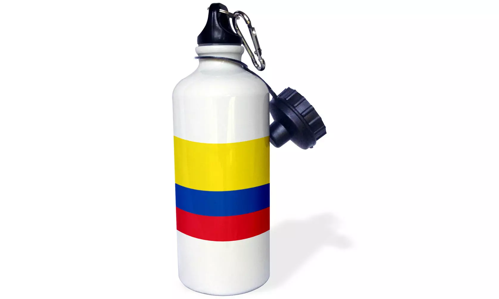  Water Bottle Flag of Colombia Colombian gold yellow blue red horizontal stripes - Primary Image