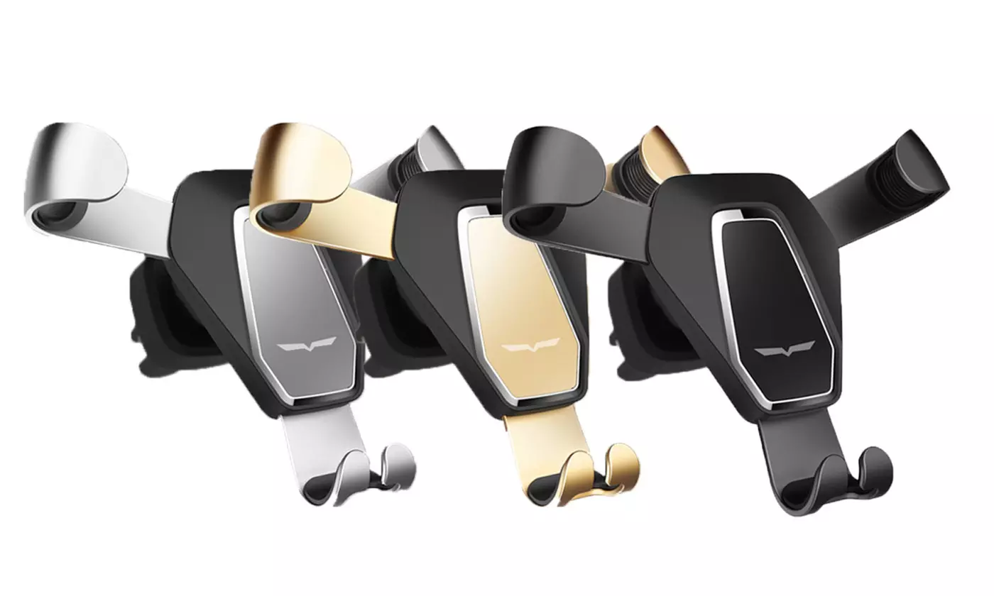 Universal Vehicle Cell Phone Air Vent Mount Holder Stand with Adjustable Clip - Primary Image