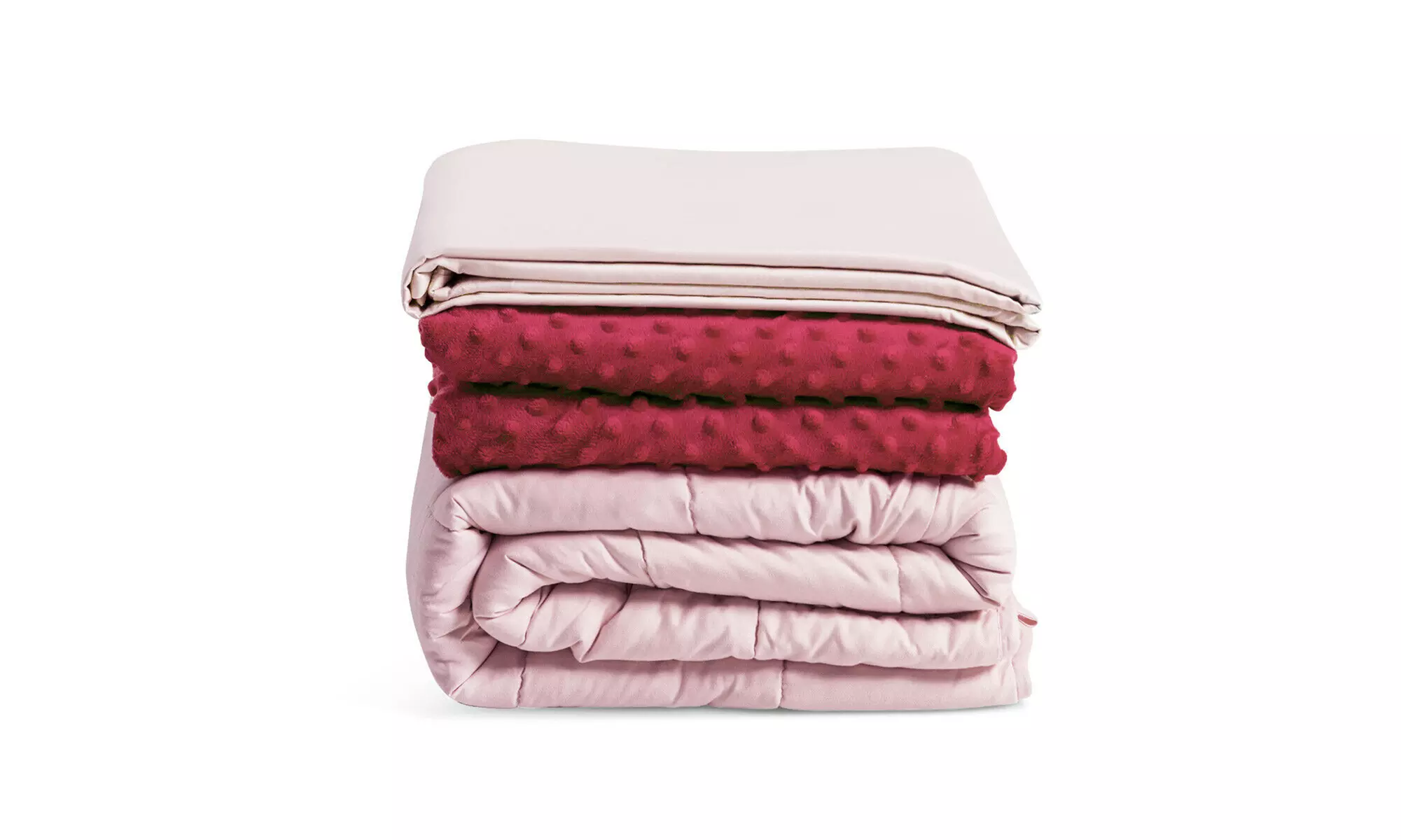 Costway 20 lbs Heavy Weighted Blanket 3 Piece Set w/ Hot & Cold Duvet Covers  - Primary Image