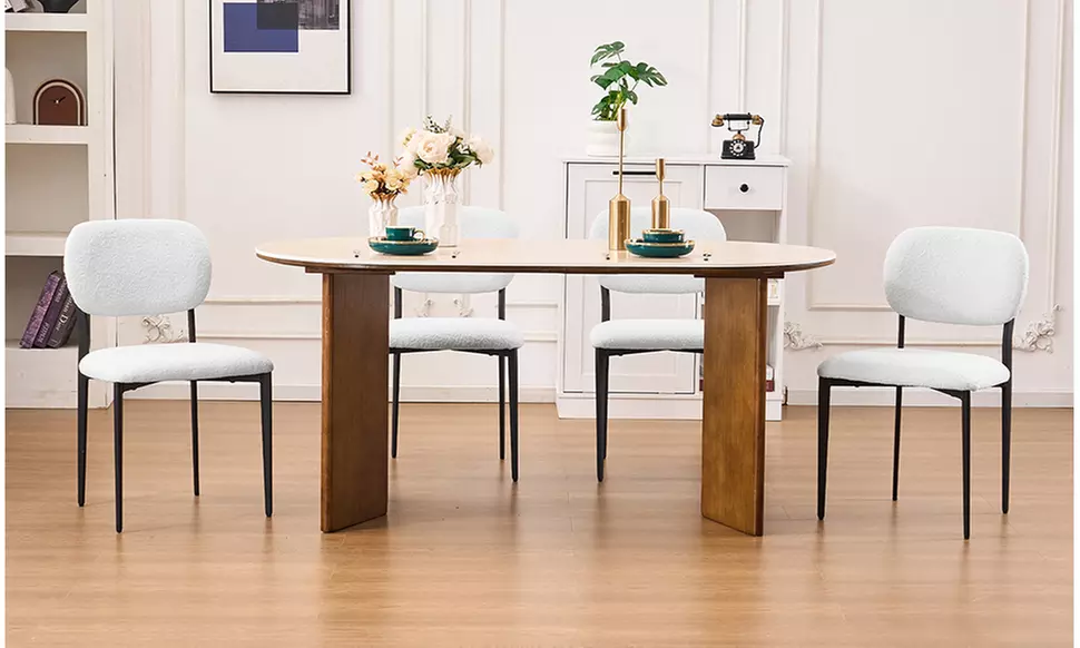 Ferpit Tufted Upholstered Dining Chairs Set