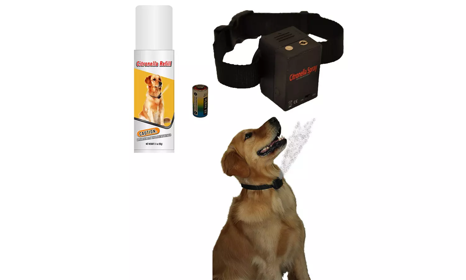 Citronella Spray Anti-Bark Collar for Dogs - Second Medium