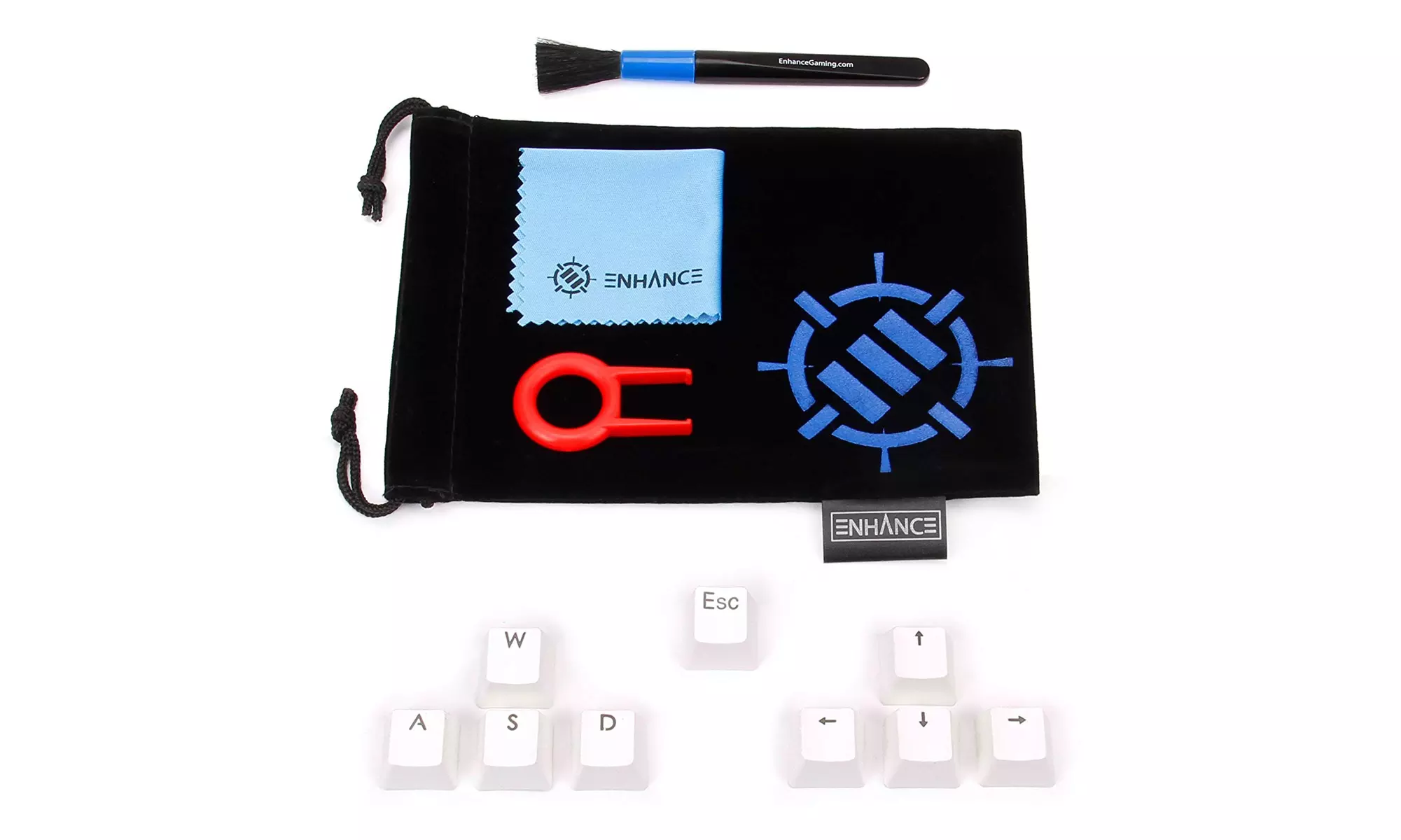 ENHANCE Doubleshot PBT Keycaps Set Gaming Upgrade Kit - WASD Keycaps - Primary Image