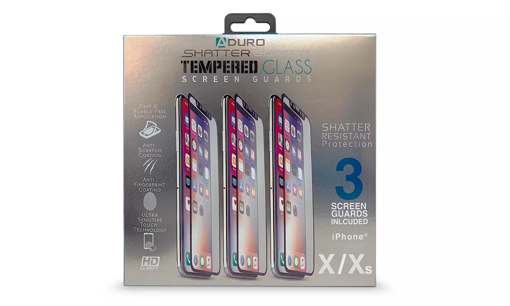 ShatterGuardz Tempered Glass Screen Protectors for iPhone (3, 5, or 10-Pack) 