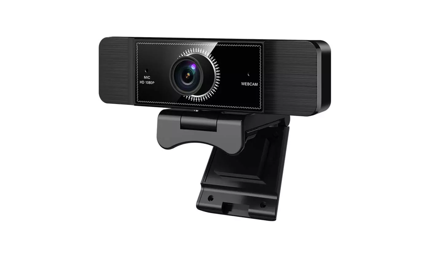 Webcam with Microphone, 1080P HD USB Webcam for PC or Laptop Video Calling-Black - Primary Image