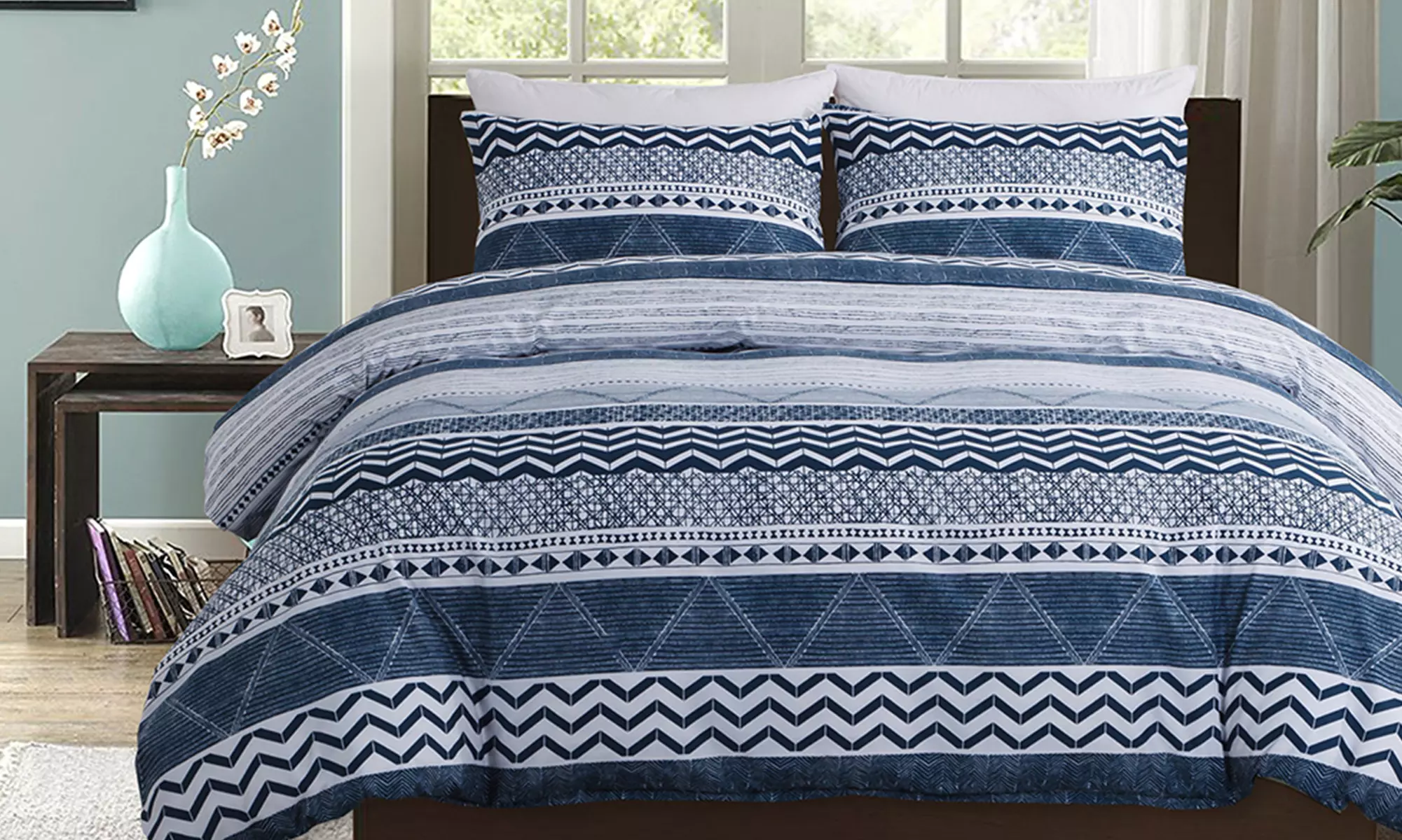 Luxury Bed Sheet Set Soft Microfiber Breathable Pillowcase & Bed Sheet - Primary Image