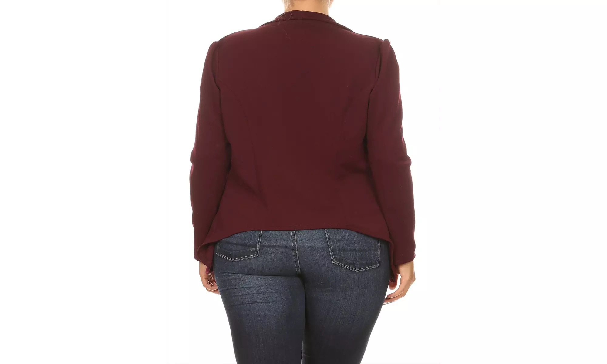 MOA Collection Womens Open Front Blazer with Plus Size