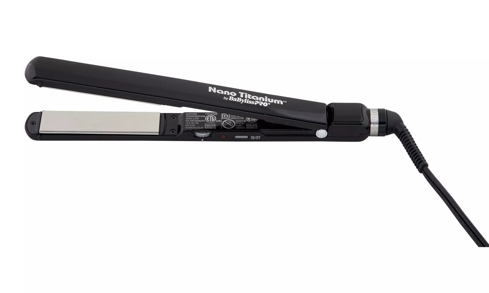 BaByliss Pro Nano Black 1" Titanium-Plated Ultra-Sleek Straightening Flat Iron - Second Medium