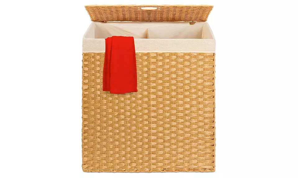 Wicker Double Laundry Hamper - Second Medium