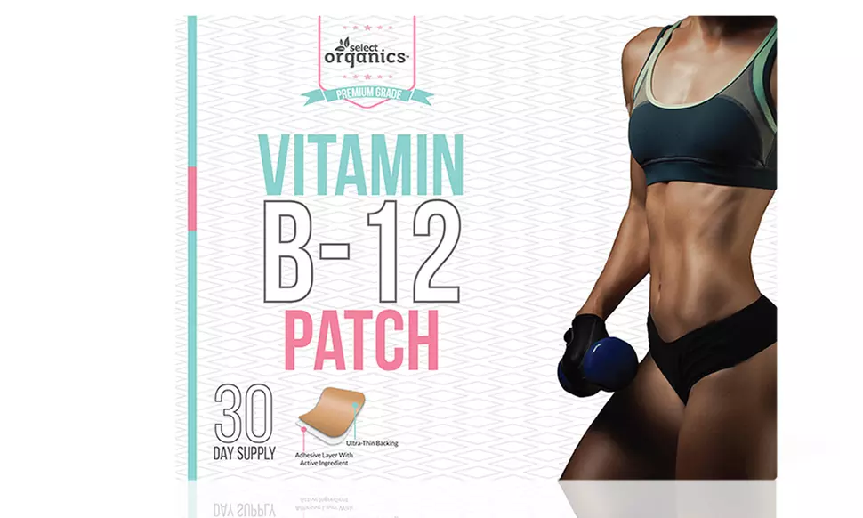  Select Organics Vitamin B-12 Patches (1- 3- 6- or 9- Pack)