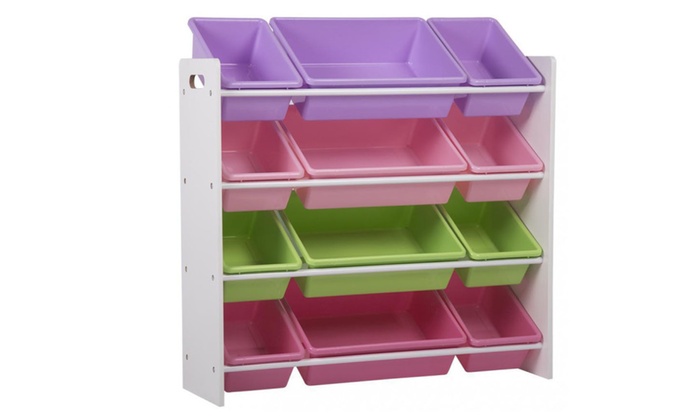 Kids Toy Storage Organizer With Plastic Bins Storage Box Shelf