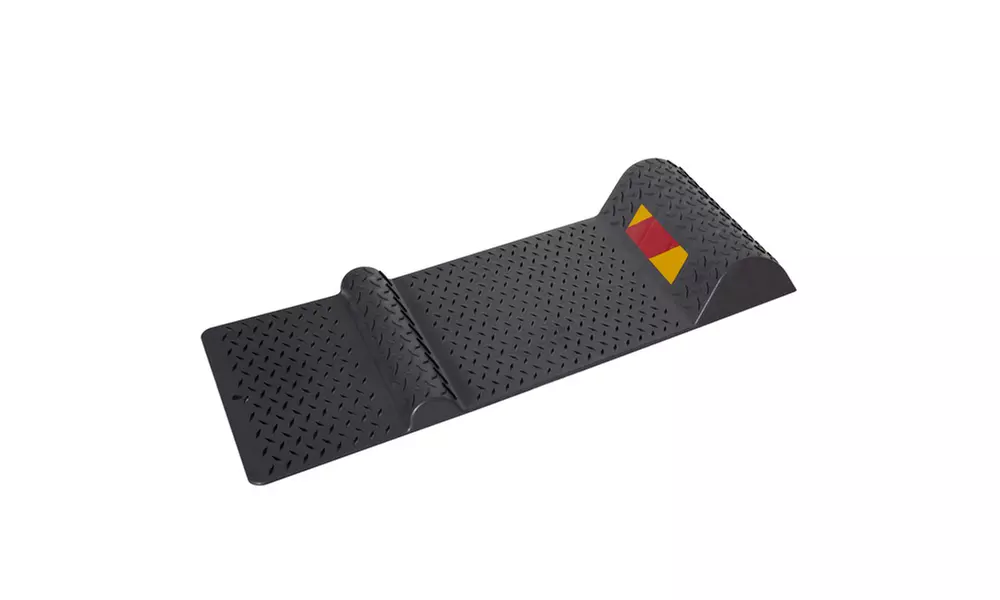 Parking Stop Mat Guide for Garage Auto Park Assist with Safety Reflector Aid - Primary Image