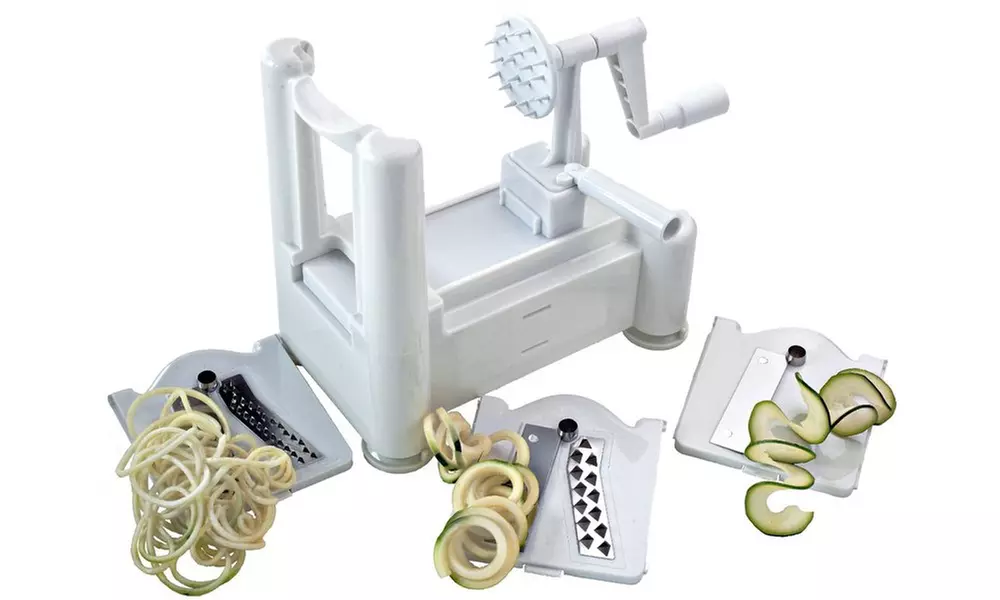 Tri-Blade Plastic Spiral Vegetable Slicer - Primary Image