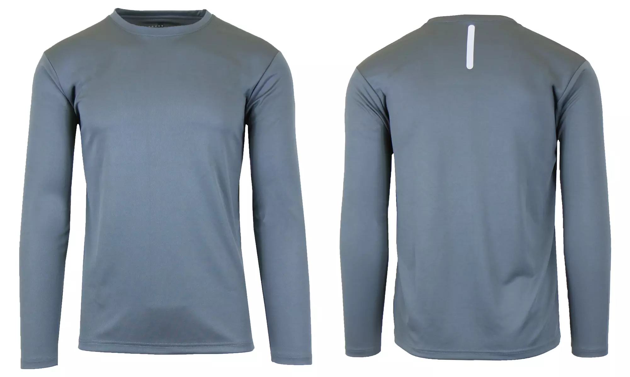 Men's Long Sleeve Moisture Wicking Crew Neck Tagless Performance Tee