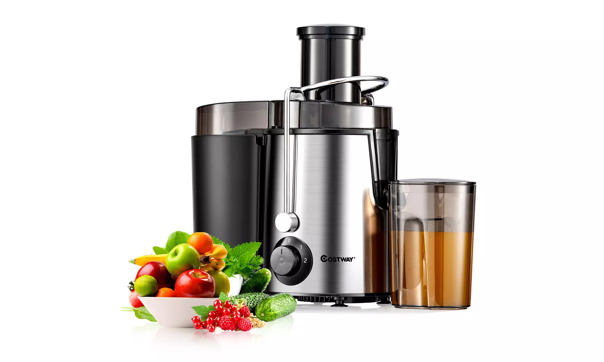Costway Juicer Machine Centrifugal Juice Extractor Wide Mouth & 2 Speed BPA Free - Primary Image