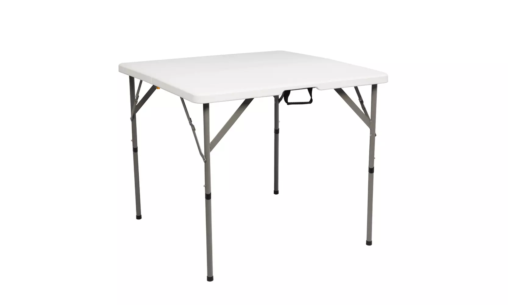  34" Fold in Half Square Table, Portable Plastic Dining Card Table - Primary Image