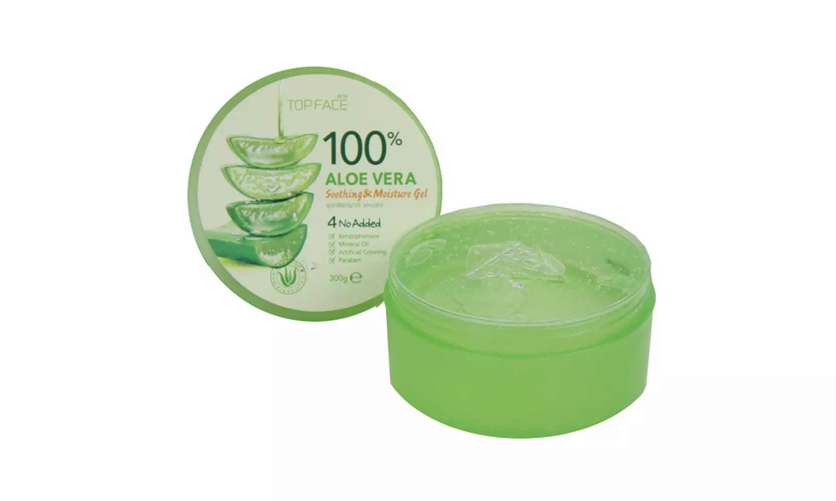 Topface 100% Aloe Vera Soothing/Misture Gel (300G or 10.58oz) - Second Medium