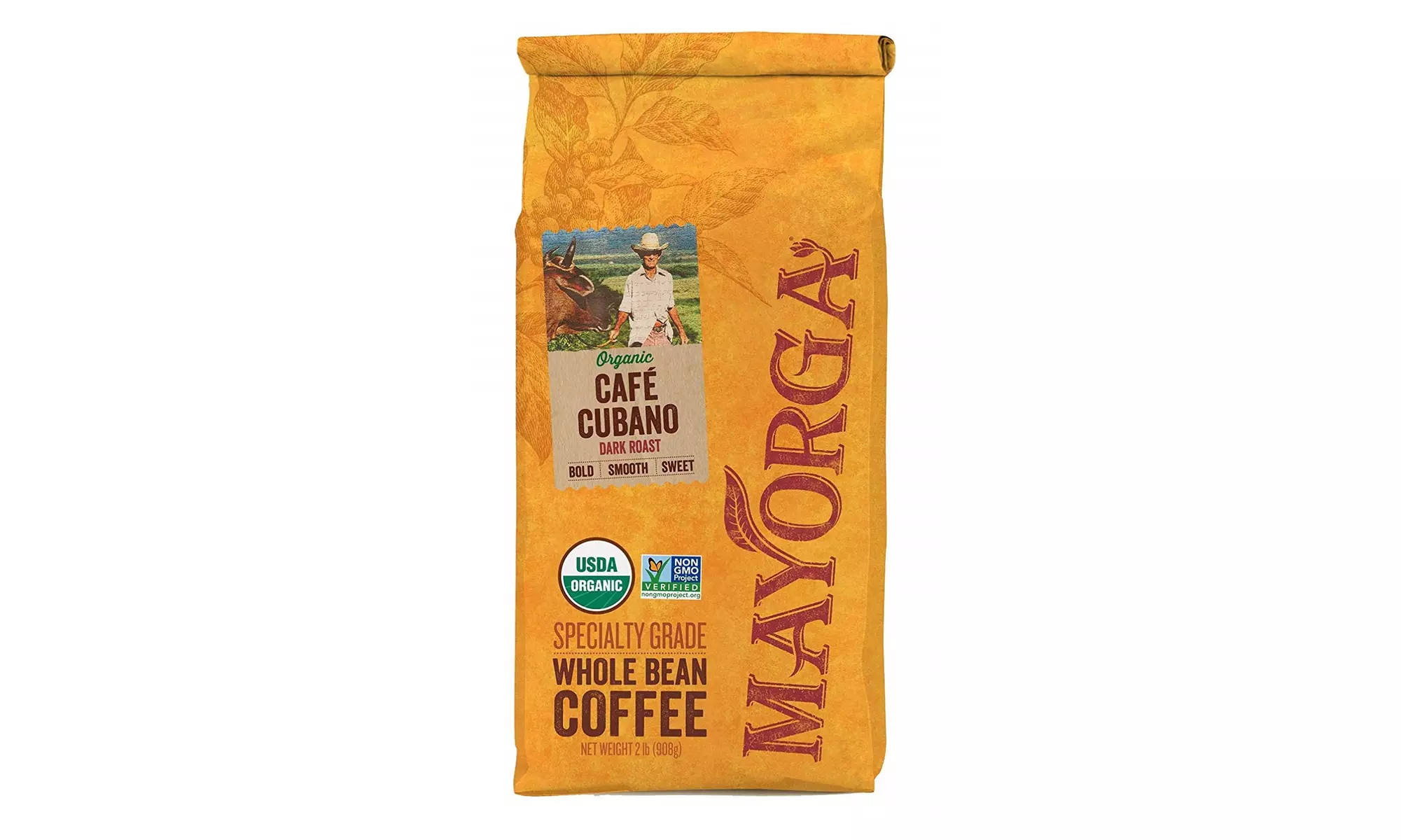 Mayorga Organics Cafe Cubano Dark Roast, 2 Pound, Whole Bean Coffee - Primary Image