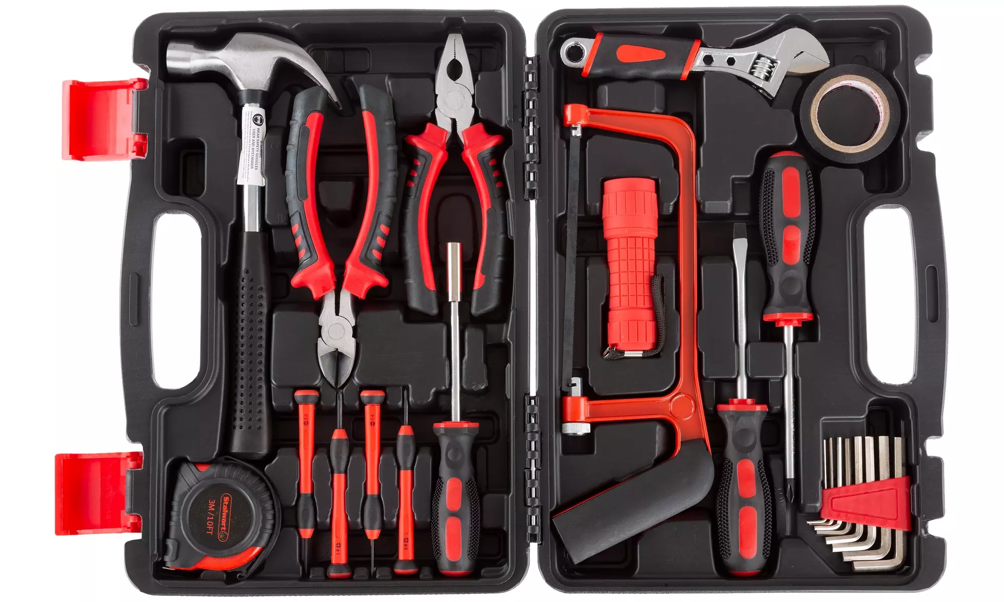 Stalwart Home Hand Tool Sets with Case (Various Sizes Available)