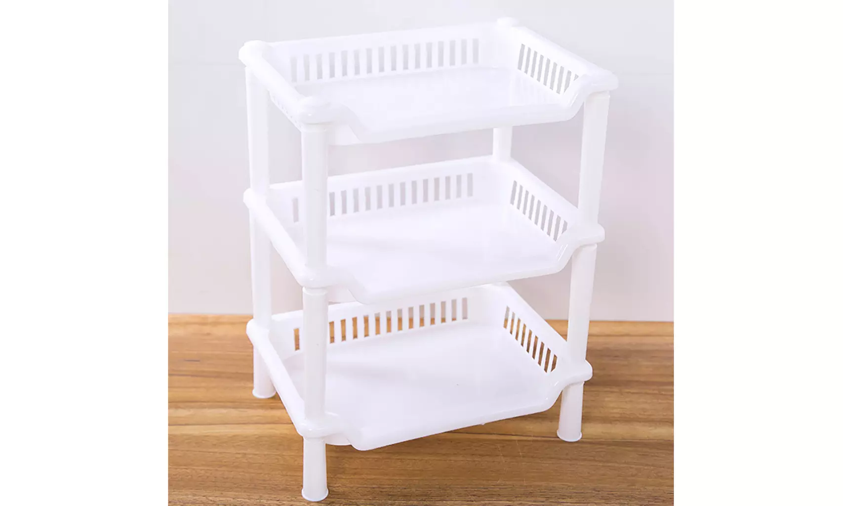 voberry 3 Tier Corner Organizer Bathroom Caddy Shelf Kitchen Storage Rack Holder - Primary Image