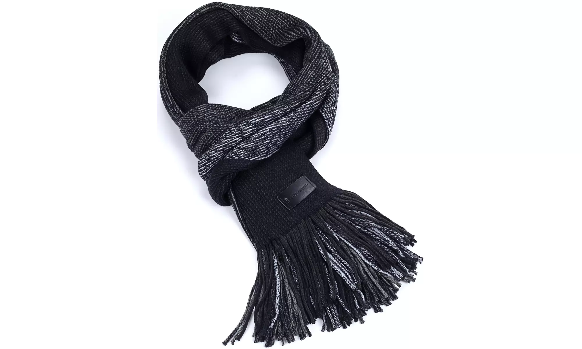 Mio Marino Men's Knit Striped Winter Fashion Scarf In An Elegant Gift Box