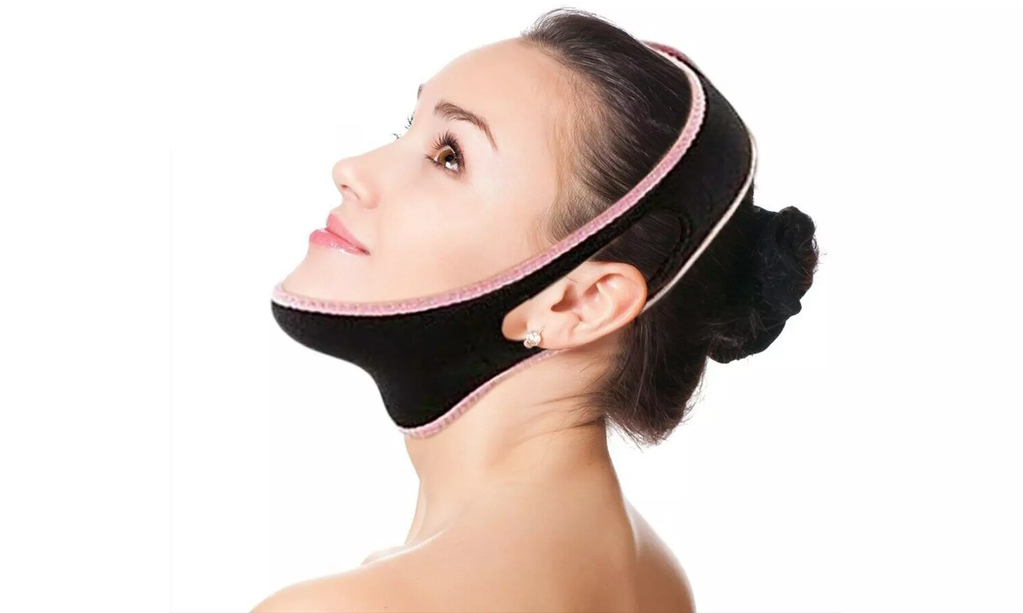 Double Chin Reducer Chin Strap Face Lift Wrap Band Wrinkle Remover - Primary Image
