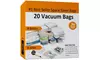 Pack of 20 Vacuum Storage Bags Air Tight Seal Closet Space Saving Organize