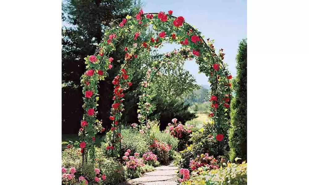 Garden Arch Trellis,Adjustable Arbor Trellis for Garden Climbing Plants Support 