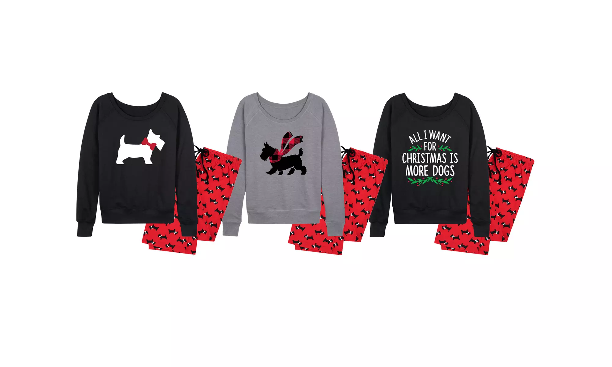 Nap Chat: Scottie Dog Women's Pajama Set  - Primary Image