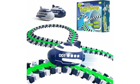 Zero-G Space Tracks - Glow In The Dark Flexible Race Track Set 258pc