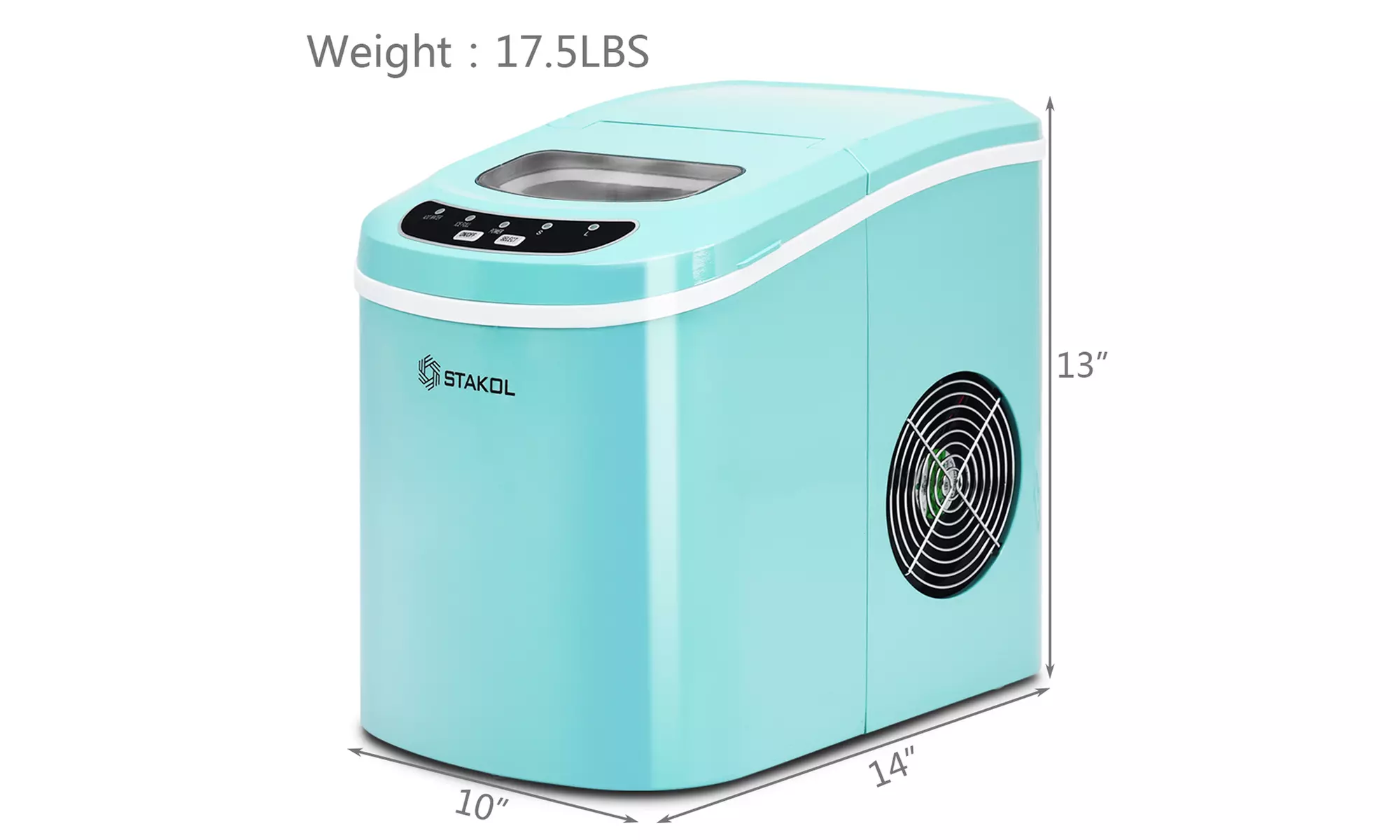 Five Colors Portable Compact Electric Ice Maker Machine Mini Cube 26lb/Day