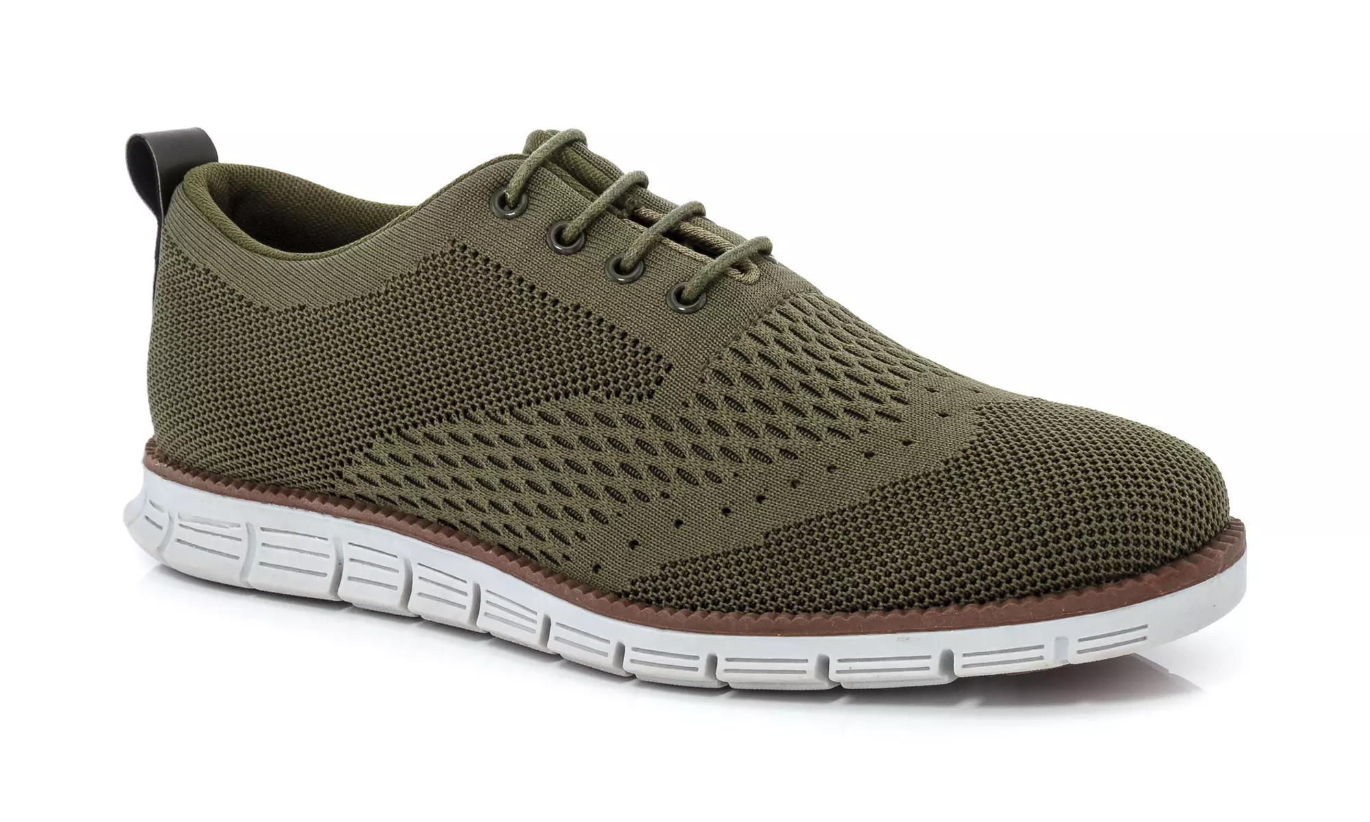 Franco Vanucci Men's Lace-up Knit Oxford Shoes
