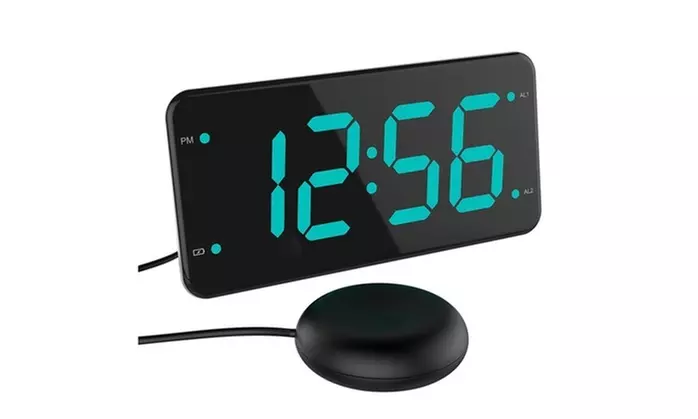 LIELONGREN Loud Alarm Clock with Bed Shaker, Vibrating Alarm Clock - Primary Image